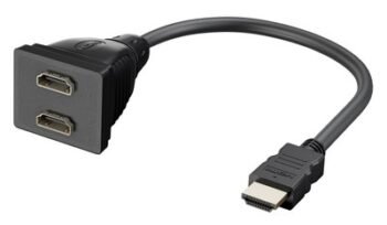 GOOBAY HDMI splitter 68784, 1x input/2x output, 1080p, μαύρο