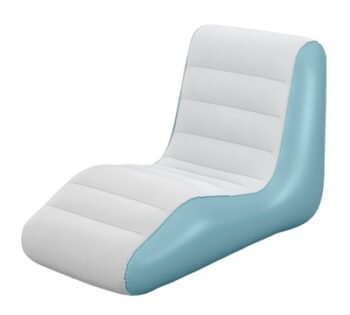 BESTWAY φουσκωτή πολυθρόνα 75127, 133x79x88cm, γαλάζια/λευκή