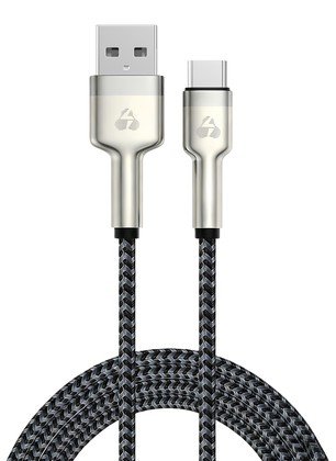 POWERTECH καλώδιο USB-C σε USB PTR-0199, PD 60W, 480Mbps, 1m, μαύρο/γκρι