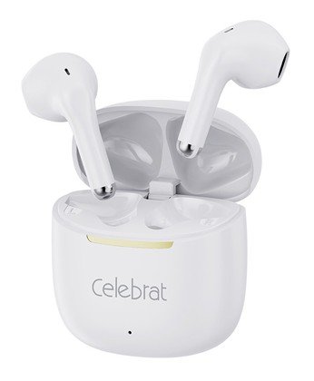 CELEBRAT earphones με θήκη φόρτισης W79, True Wireless, 13mm, 30/300mAh, λευκά