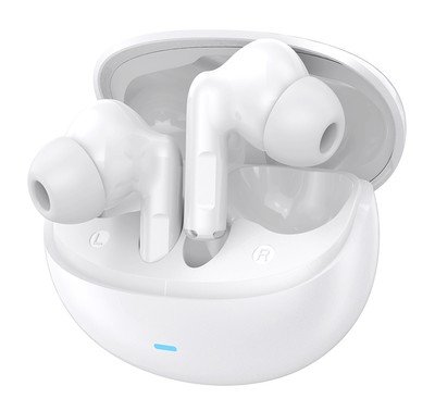 CELEBRAT earphones με θήκη φόρτισης W80, True Wireless, 13mm, 30/230mAh, λευκά