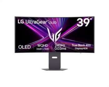 LG UltraGear 39GX900A-B Ultrawide OLED HDR Curved Monitor 39" QHD 3440x1440 240Hz