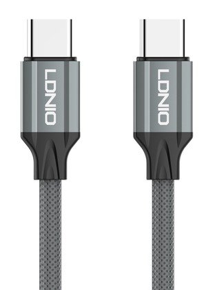 LDNIO καλώδιο USB-C iP-441c, 65W, 480Mbps, 1m, γκρι