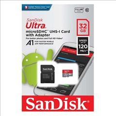 Sandisk Ultra microSDXC 32GB Class 10 U1 A1 (SDSQUA4-032G-GN6MA)