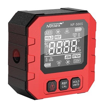 NOYAFA ψηφιακό γωνιόμετρο laser NF-566S, 4x90°, μαγνητικό σώμα, 390mAh