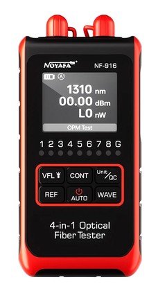 NOYAFA tester καλωδίων οπτικής ίνας NF-916, 850-1650nm, -60~8dBm