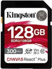 Kingston Canvas React Plus SDXC 128GB Class 10 U3 V90 UHS-II (SDR2/128GB)