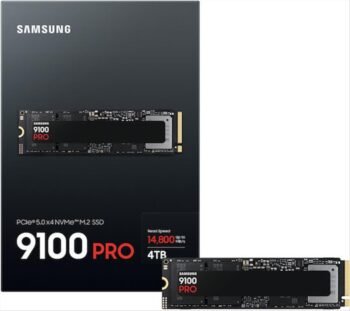 Samsung 9100 PRO SSD 4TB M.2 NVMe PCI Express 5.0 (MZ-VAP4T0BW)