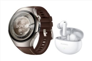 Huawei Watch 5 46mm Dark Brown+Huawei FreeBuds 6i White (55020EVYBNDL)