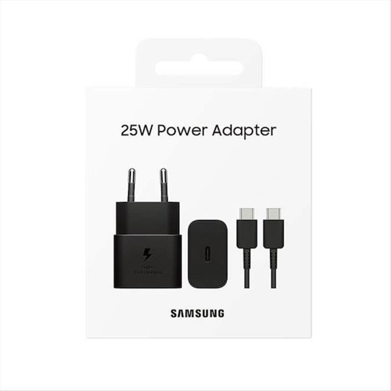 Samsung Charger USB-C and cable USB-C 25W Power Delivery Black (EP-T2510XBEGEU)