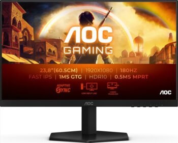 AOC 24G42E IPS HDR Gaming Monitor 23.8" FHD 1920x1080 180Hz 1ms