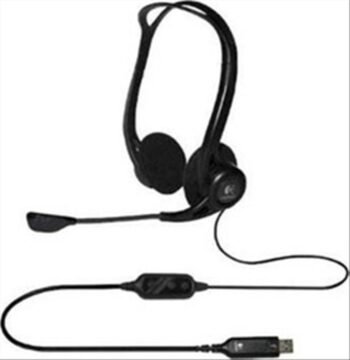 Logitech 960 On Ear Multimedia Headset with microphone USB