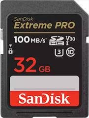 Sandisk Extreme Pro SDHC 32GB Class 10 U3 V30 UHS-I (SDSDXXO-032G-GN4IN)