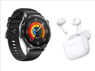 Huawei Watch GT 5 46mm Black + Huawei Freebuds SE 2 Ceramic White