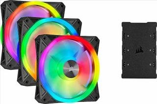 Corsair iCUE QL120 120mm Fan RGB PWM Black (3-Pack) (CO-9050098-WW)
