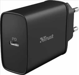 Trust Wall Adapter USB-C 18W Power Delivery (Qmax Ultra-Fast) Black (23556)