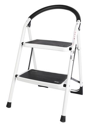 DELI σκάλα σιδήρου DL509012 με 2 σκαλοπάτια, 46cm, 150kg