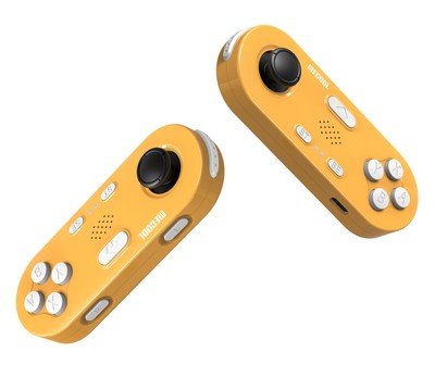 MECOOL σετ ασύρματων motion gamepad KidzMove GM2 για Android smart TV & TV Box, κίτρινο, 2τμχ