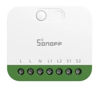 SONOFF smart διακόπτης MINI DUO, 2 κανάλια, WiFi, συμβατός με Matter, 16A, λευκός