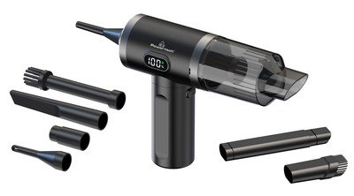 POWERTECH 2 σε 1 σκουπάκι χειρός & air duster PT-1576, 50W, 3600mAh, μαύρο
