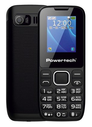 POWERTECH κινητό τηλέφωνο Milly Small III, 1.77", dual SIM, με κάμερα, μαύρο