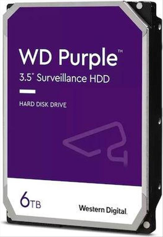 Western Digital Purple 6TB 3.5" SATA III 5400rpm με 256MB Cache (WD64PURZ)