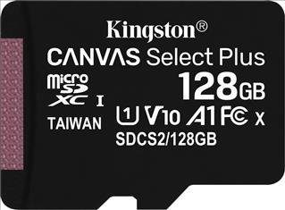 Kingston Canvas Select Plus microSDXC 128GB Class 10 (SDCS2/128GBSP)