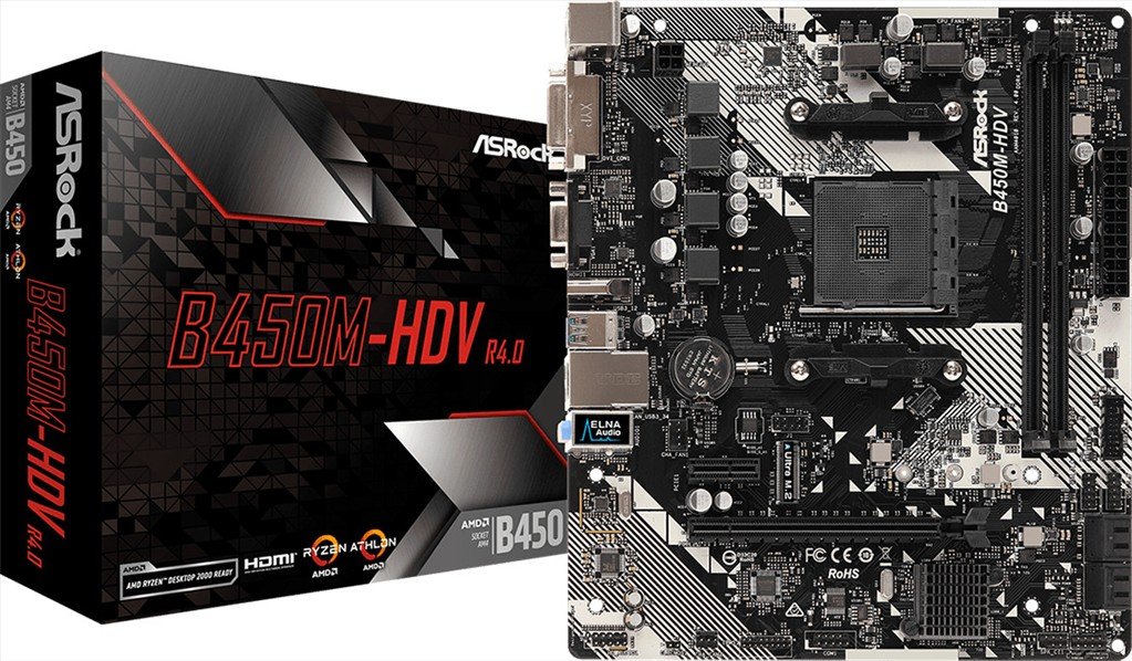 ASRock B450M HDV rev. 4.0 Motherboard Micro ATX MXB9N0-A0UAYZ