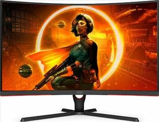 AOC C32G3AE/BK Curved Gaming Monitor 31.5" FHD 1920x1080 165Hz 4ms