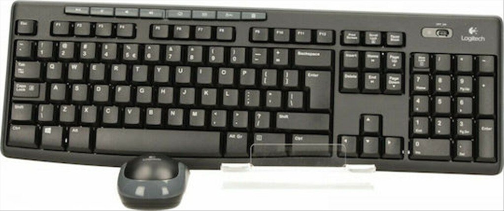 Logitech Wireless Combo MK270 Keyboard-Mouse (English) Black (920-004508)