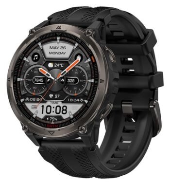 KOSPET smartwatch ORB 2, heart rate, 1.43" AMOLED, GPS, 5 ATM & IP69, με φακό, μαύρο