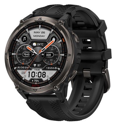 KOSPET smartwatch ORB 2, heart rate, 1.43" AMOLED, GPS, 5 ATM & IP69, με φακό, μαύρο