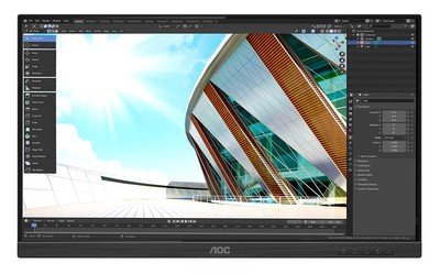 AOC used οθόνη 24P2Q IPS-LED, 23.8" 1920x1080, VGA/DVI/DisplayPort/HDMI, χωρίς βάση, Grade A