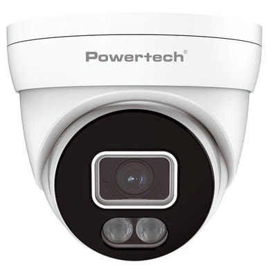 POWERTECH υβριδική κάμερα CCTV PT-1586 με μικρόφωνο & Full Color λειτουργία, 8MP, 2.8mm, IP67