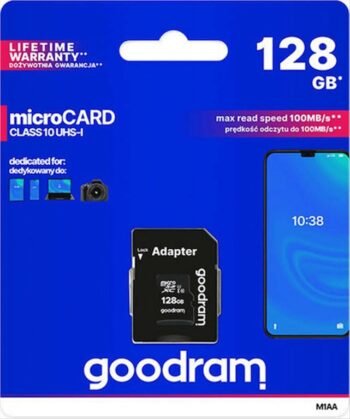 GoodRAM microSDXC 128GB U1 UHS-I 100MB/s